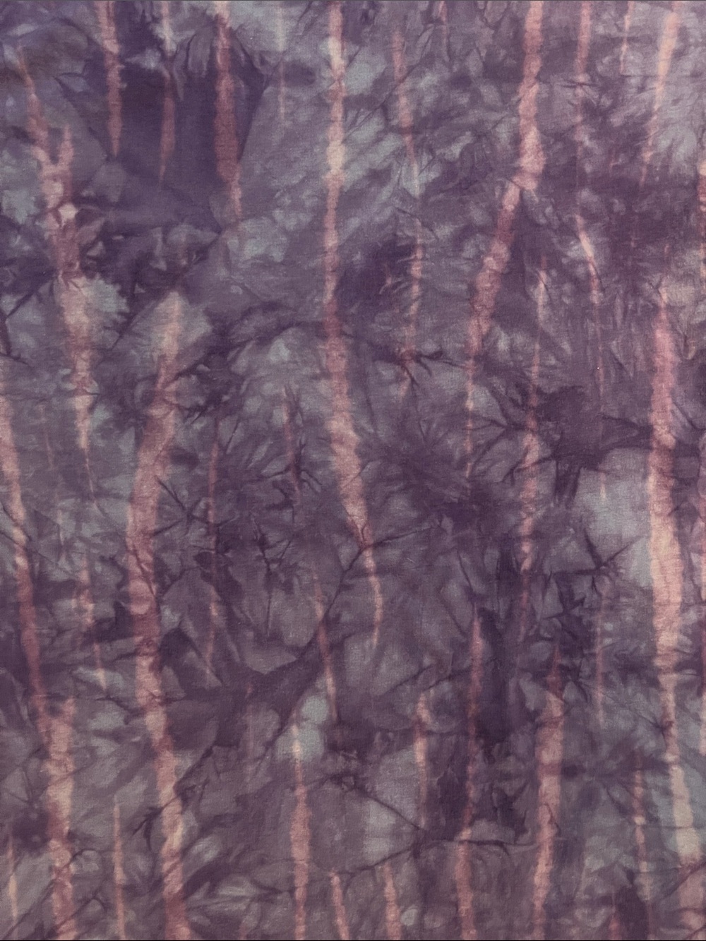 Earth Yoga Organic Cotton/Bamboo Purple Tie-Dye Scoop Neck Top-size Medium, EUC - Picture 3 of 7